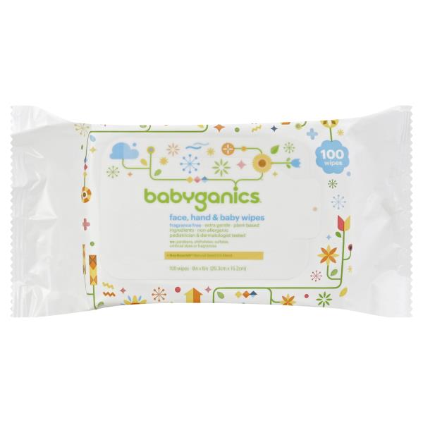 BABYGANICS FACE, HAND & BABY WIPES 100 ct – DailysBox