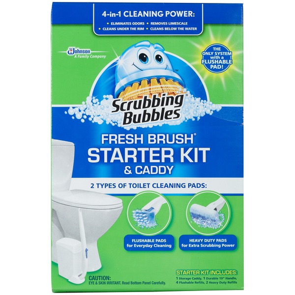 500 Brushes Starter Plus Kit, Toilet Bowl Brush w/ Cleanser